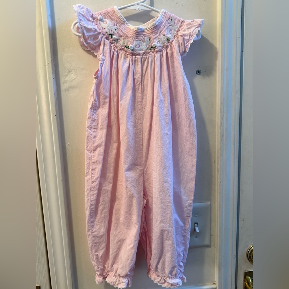 Lil Cactus Smocked Easter Romper